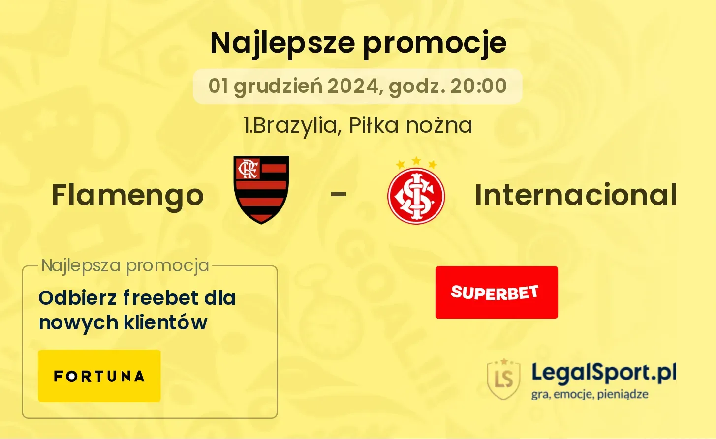 Flamengo - Internacional promocje bukmacherskie