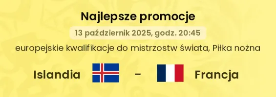 Islandia - Francja promocje u bukmacherów
