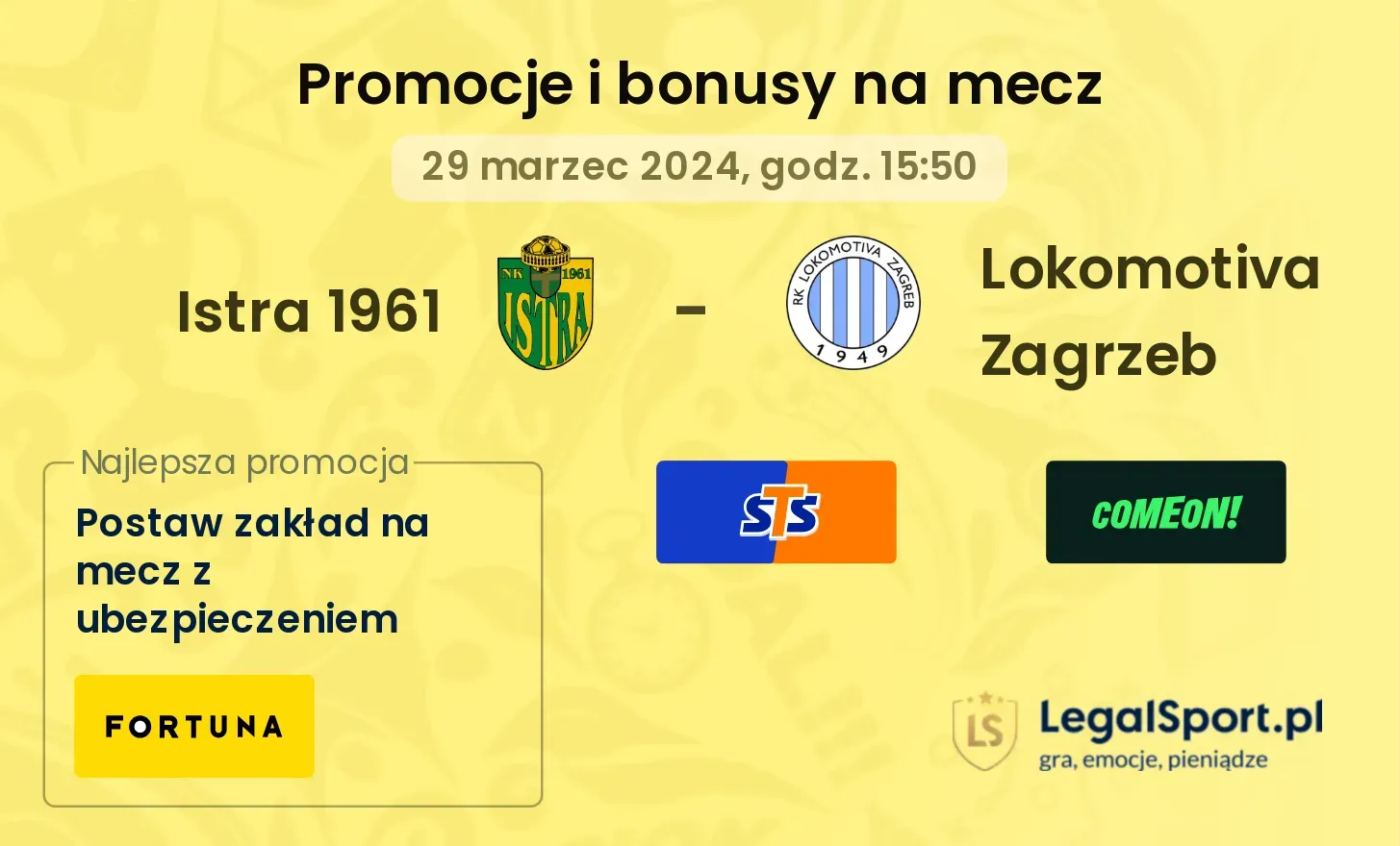 Istra 1961 - Lokomotiva Zagrzeb promocje bonusy na mecz