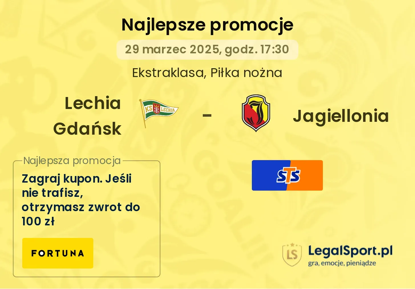 Lechia Gdańsk - Jagiellonia promocje bukmacherskie