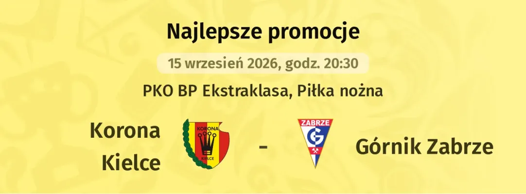 Promocja STS: 300 zł za wytypowanie drużyny z golem w meczu Korona Kielce - Górnik Zabrze