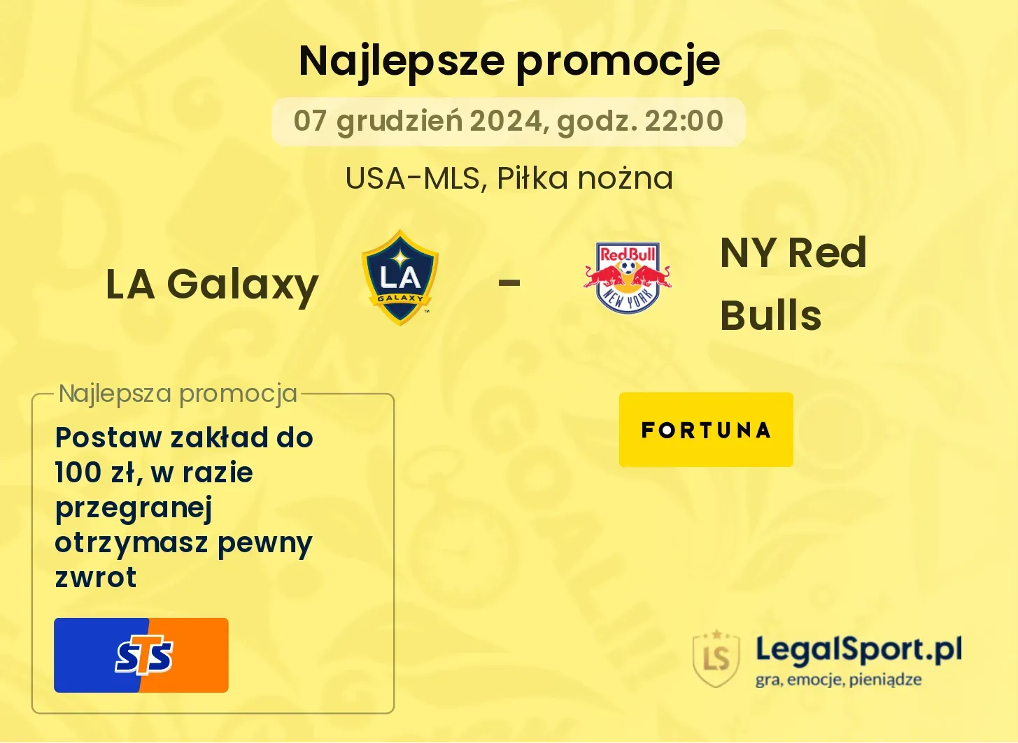LA Galaxy - NY Red Bulls promocje u bukmacherów