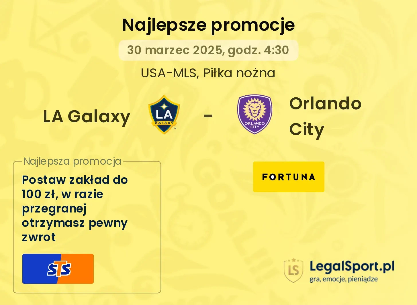 LA Galaxy - Orlando City promocje u bukmacherów