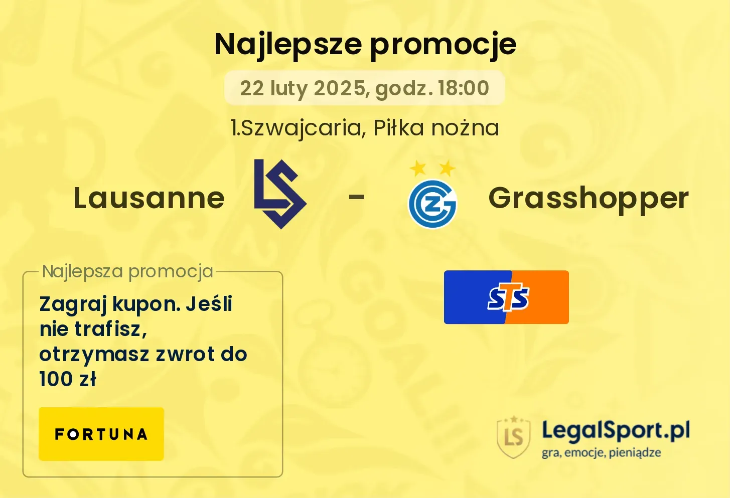 Lausanne - Grasshopper promocje bukmacherskie