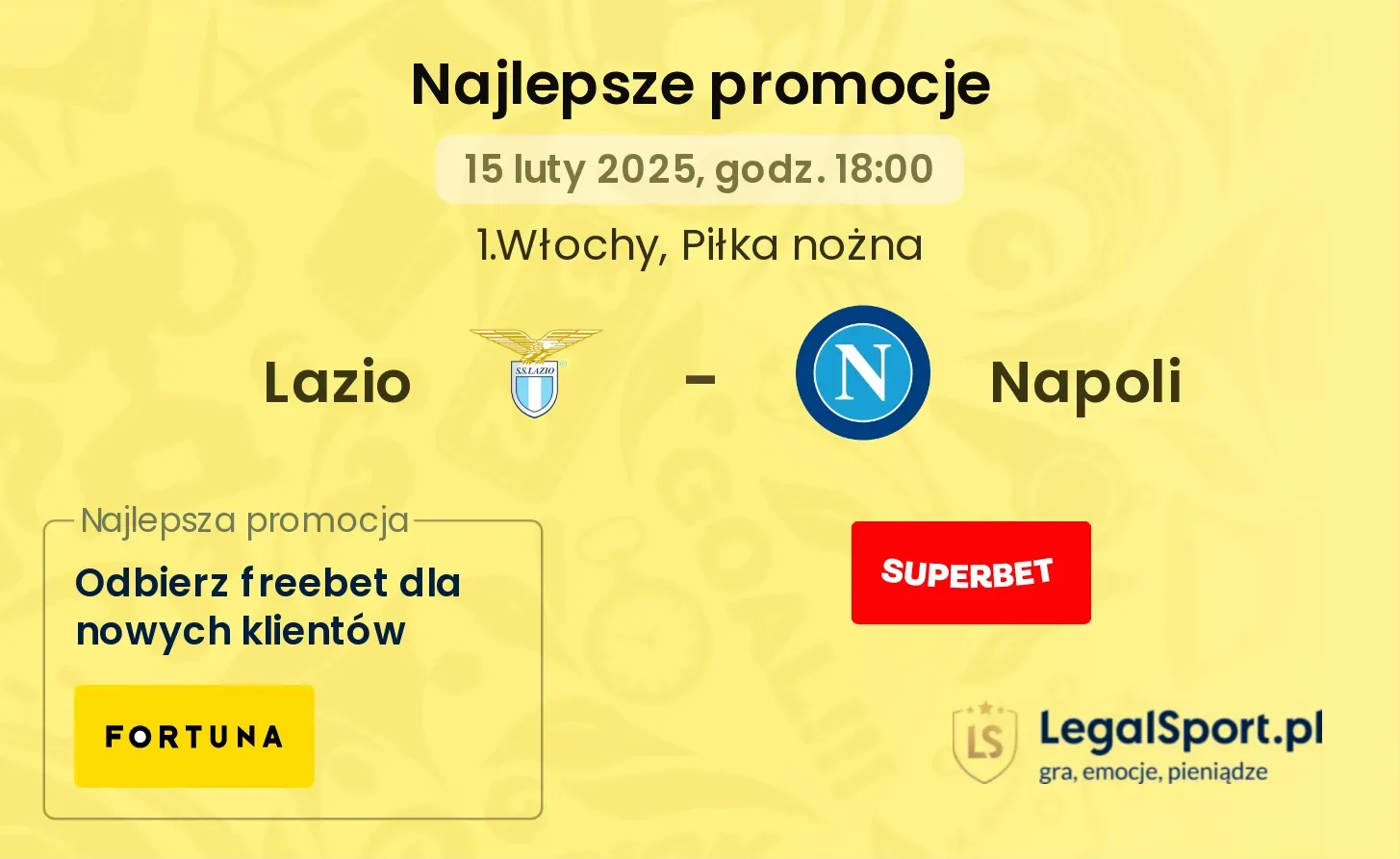 Lazio - Napoli promocje bukmacherskie