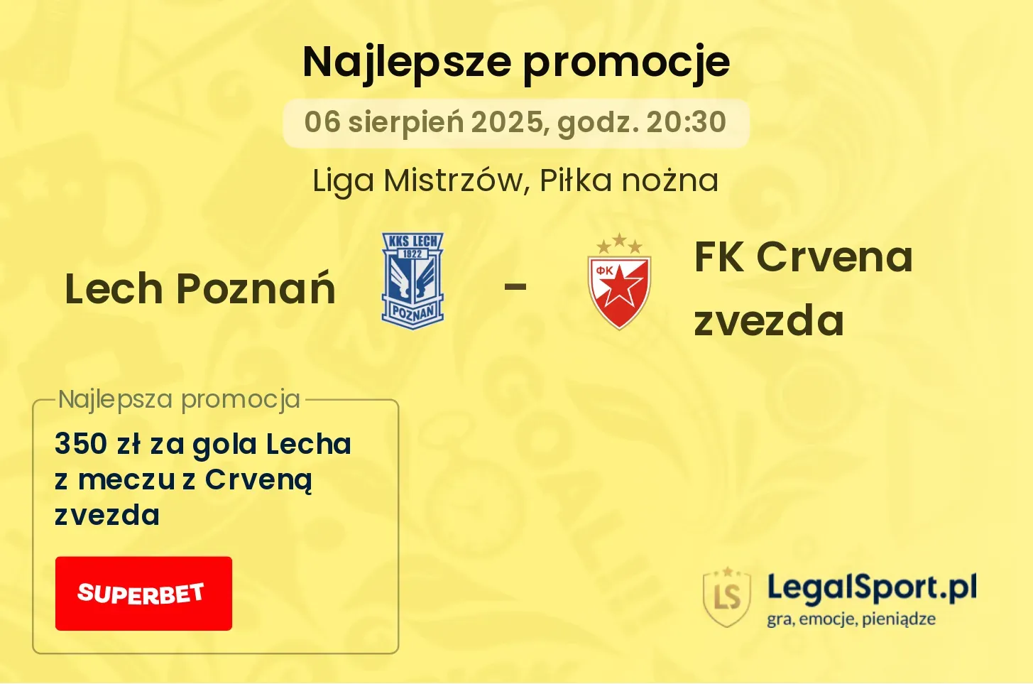 Lech Poznań - FK Crvena zvezda promocje u bukmacherów