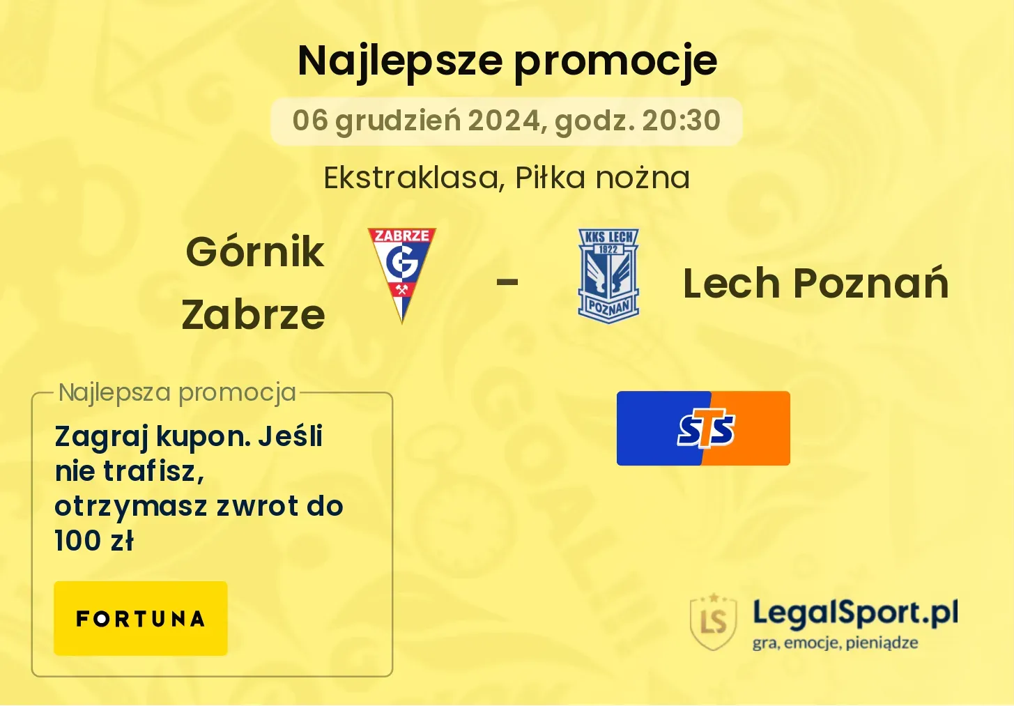 Górnik Zabrze - Lech Poznań promocje u bukmacherów