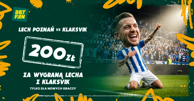 BETFAN: 200 zł za wygraną Lecha Poznań z KI Klaksvik
