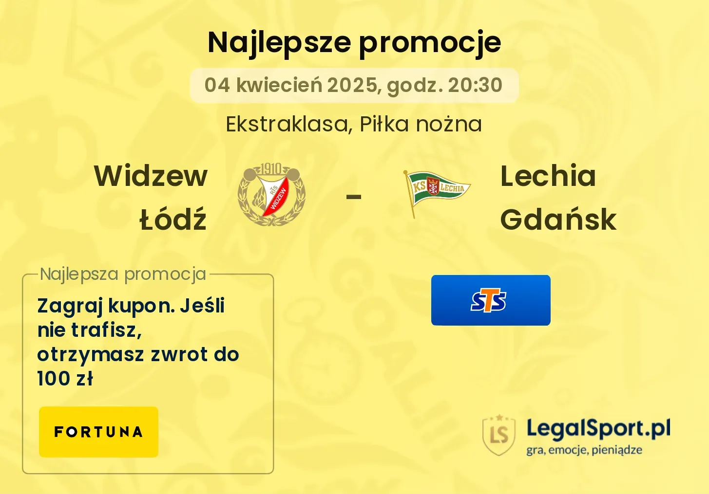 Widzew Łódź - Lechia Gdańsk promocje u bukmacherów