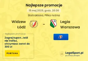 Widzew Łódź - Legia Warszawa promocje bukmacherskie