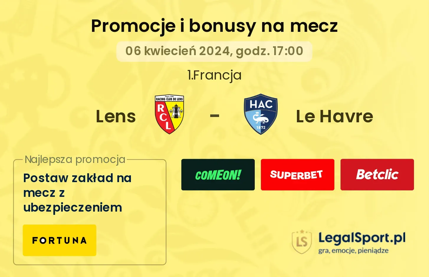 Lens - Le Havre promocje bonusy na mecz