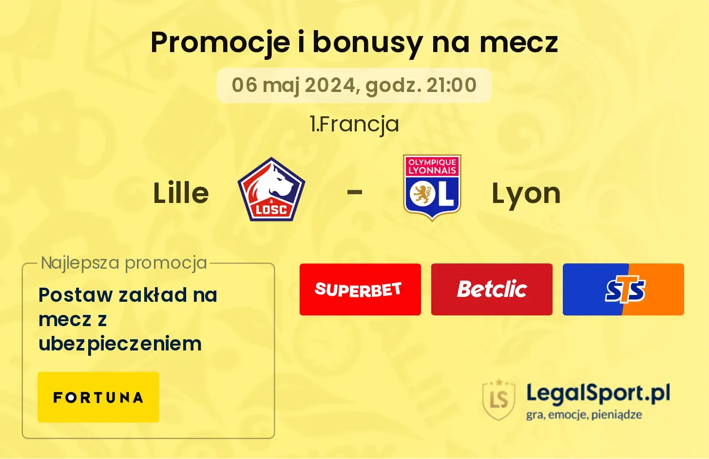 Lille - Lyon promocje bonusy na mecz