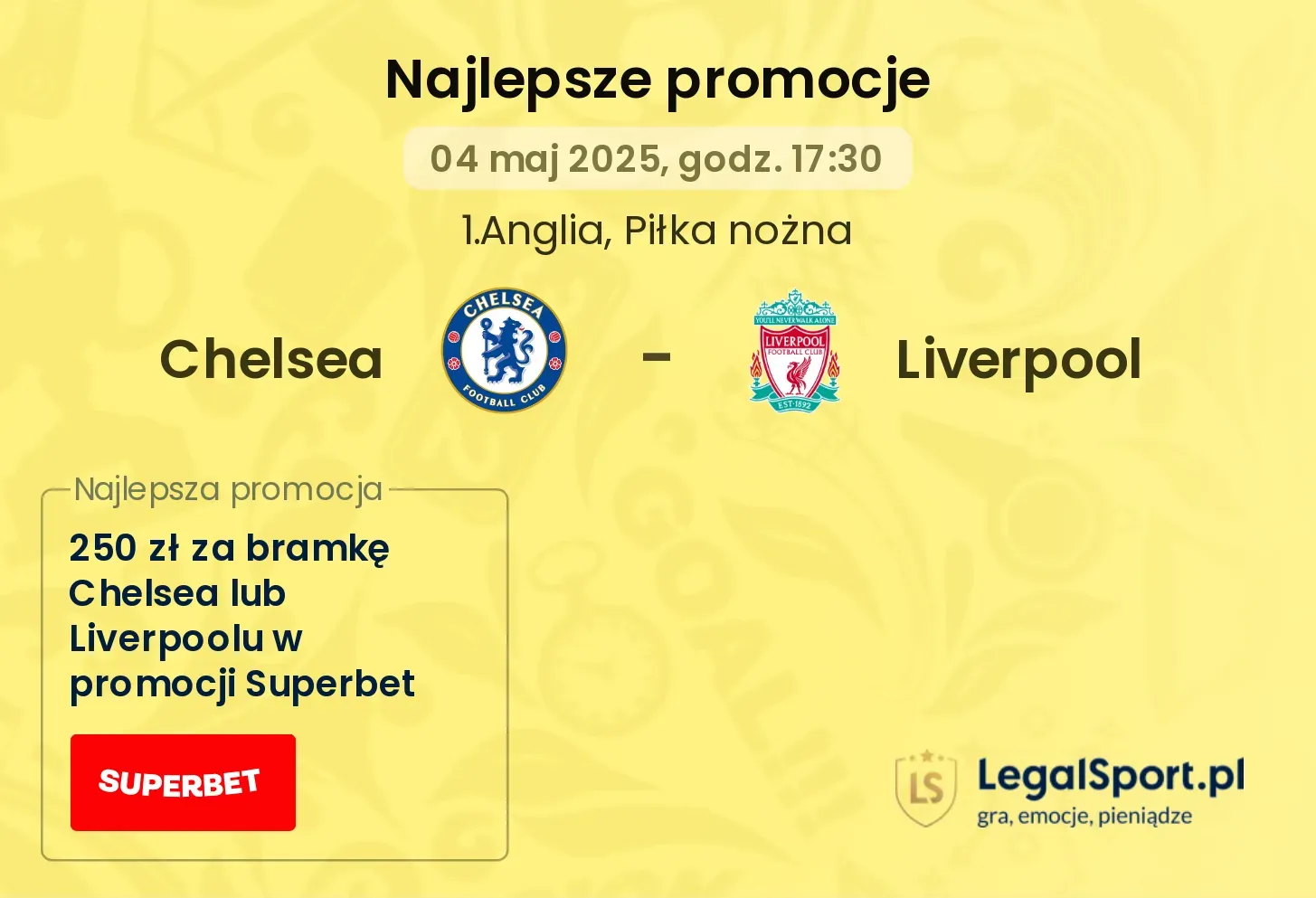 Chelsea - Liverpool promocje u bukmacherów