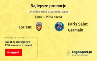 Lorient - Paris Saint Germain promocje u bukmacherów