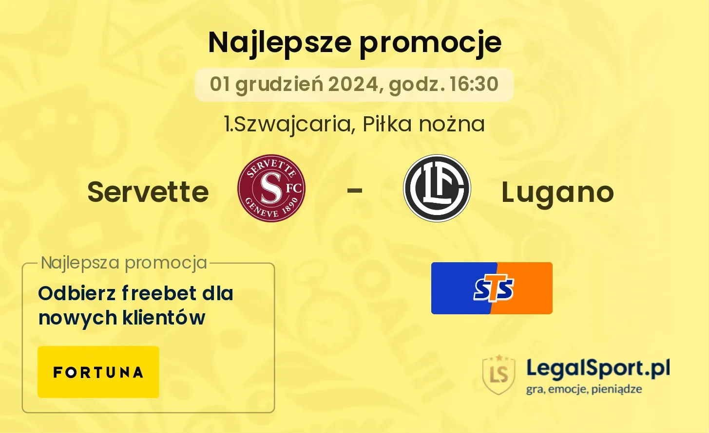 Servette - Lugano promocje u bukmacherów