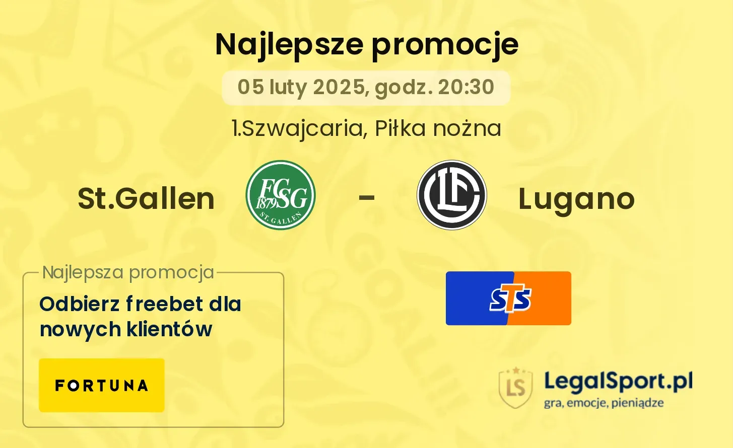 St.Gallen - Lugano promocje bukmacherskie