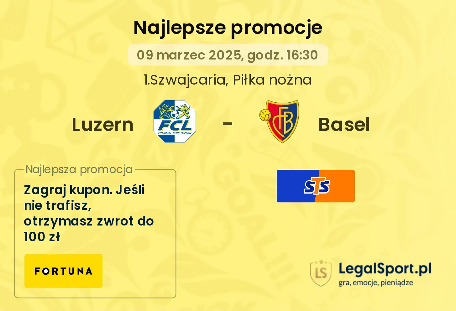 Luzern - Basel promocje u bukmacherów