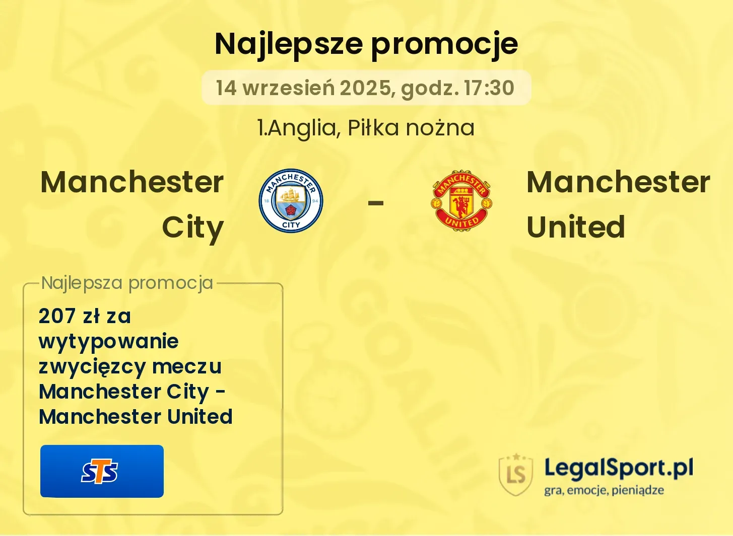 Manchester City - Manchester United promocje bukmacherskie