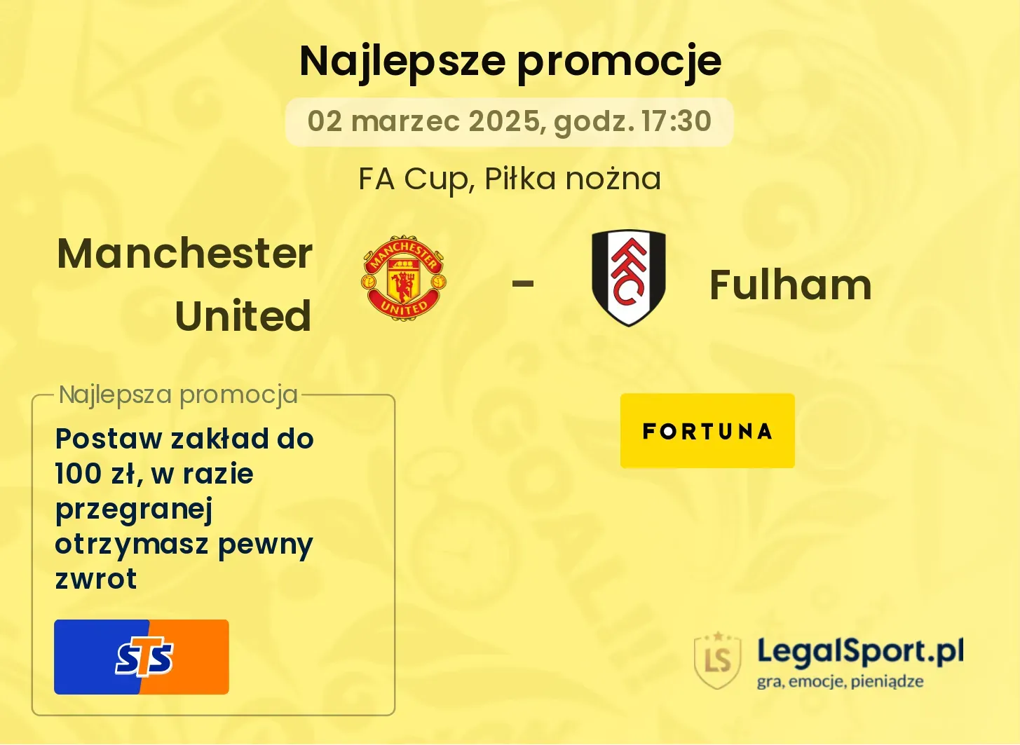 Manchester United - Fulham promocje u bukmacherów