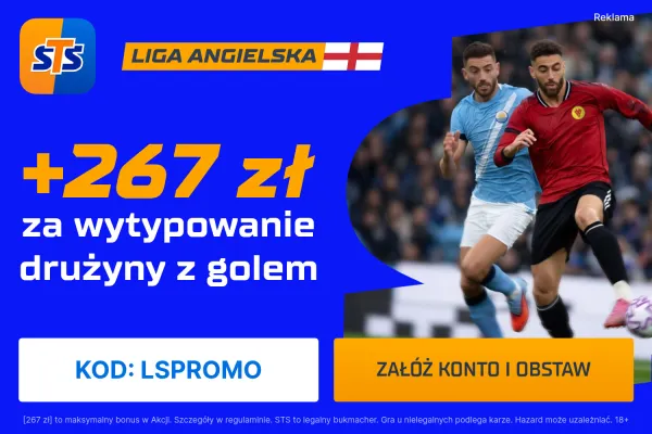 STS: 267 zł za wytypowanie drużyny z golem w meczu Manchester United - Liverpool