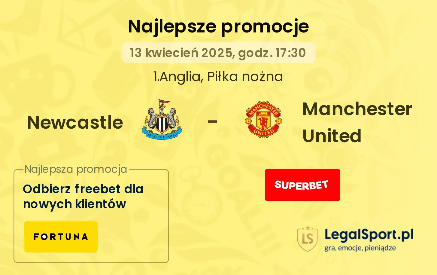 Newcastle - Manchester United promocje u bukmacherów