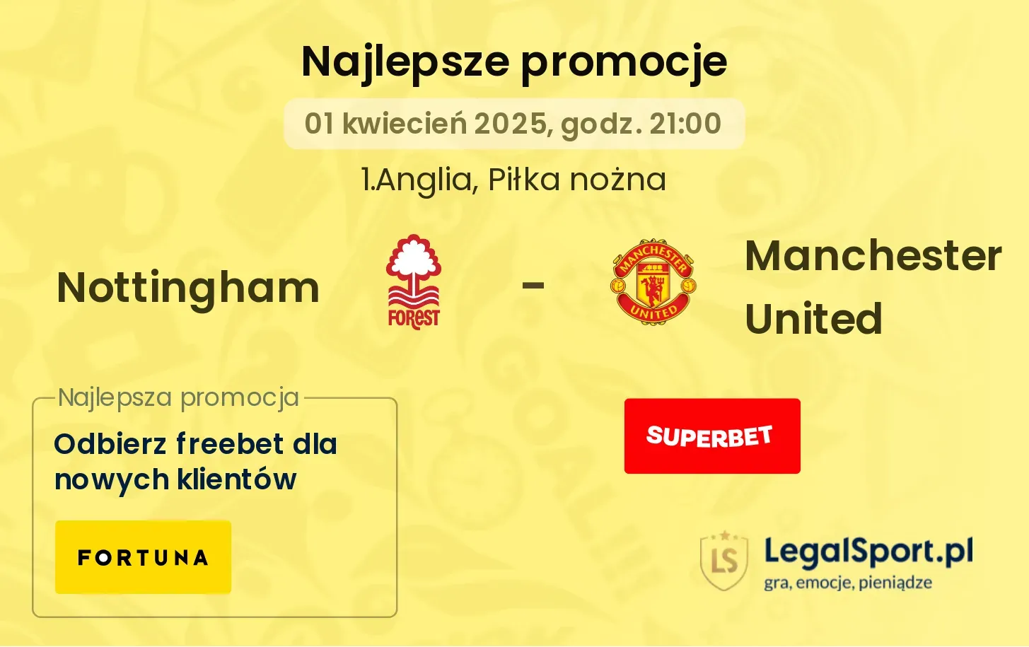 Nottingham - Manchester United promocje bukmacherskie