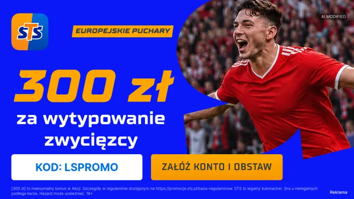 Promocja STS: 300 zł za wytypowanie zwycięzcy meczu Manchester United - Sabah Baku