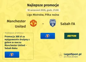 Manchester United - Sabah FA promocje u bukmacherów