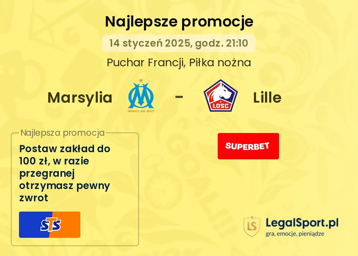 Marsylia - Lille promocje bukmacherskie