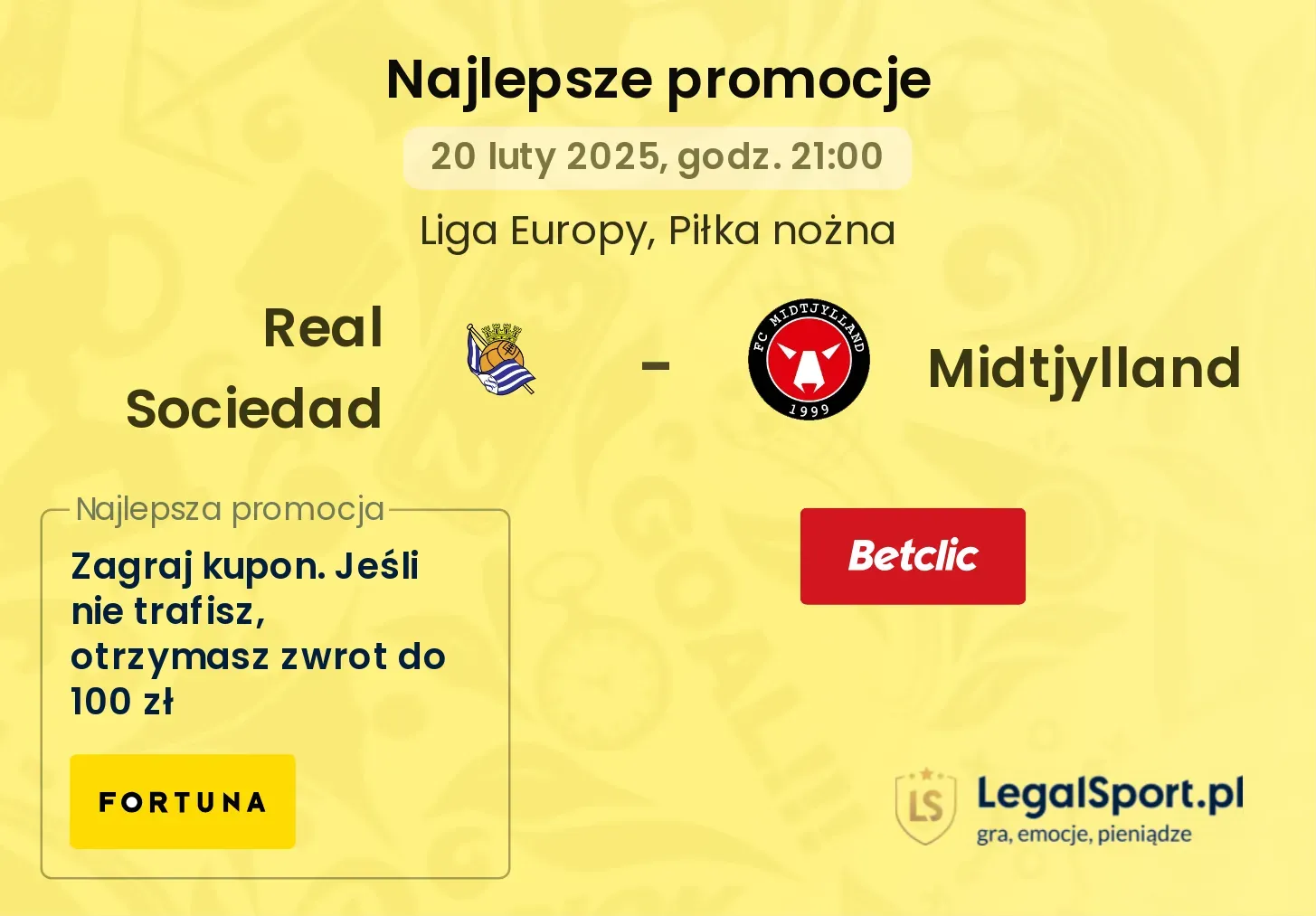 Real Sociedad - Midtjylland promocje bukmacherskie