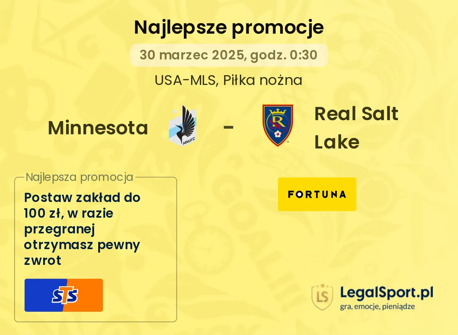 Minnesota - Real Salt Lake promocje u bukmacherów