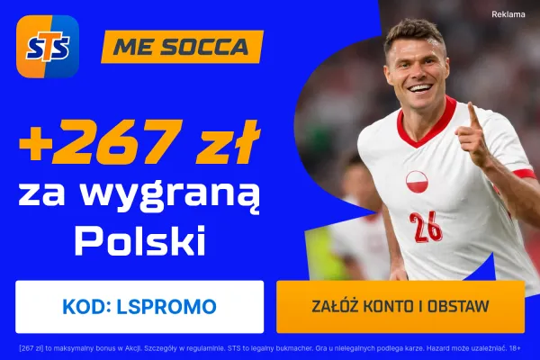 STS: 267 zł za wygraną Polski w dowolnym meczu Mistrzostw Europy w Socca