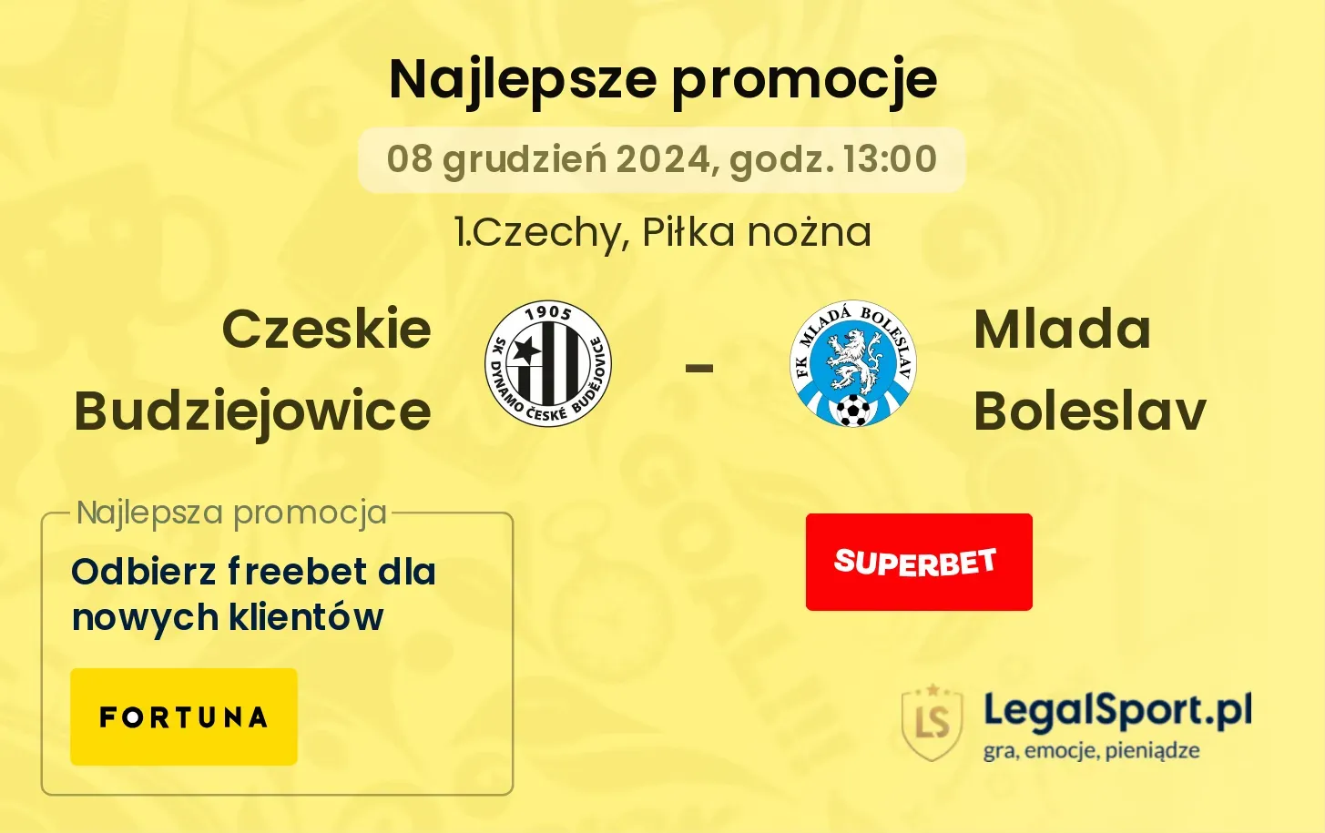 Czeskie Budziejowice - Mlada Boleslav  promocje u bukmacherów