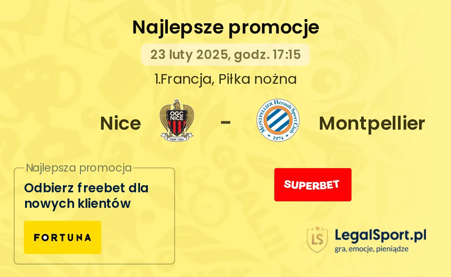 Nice - Montpellier promocje bukmacherskie