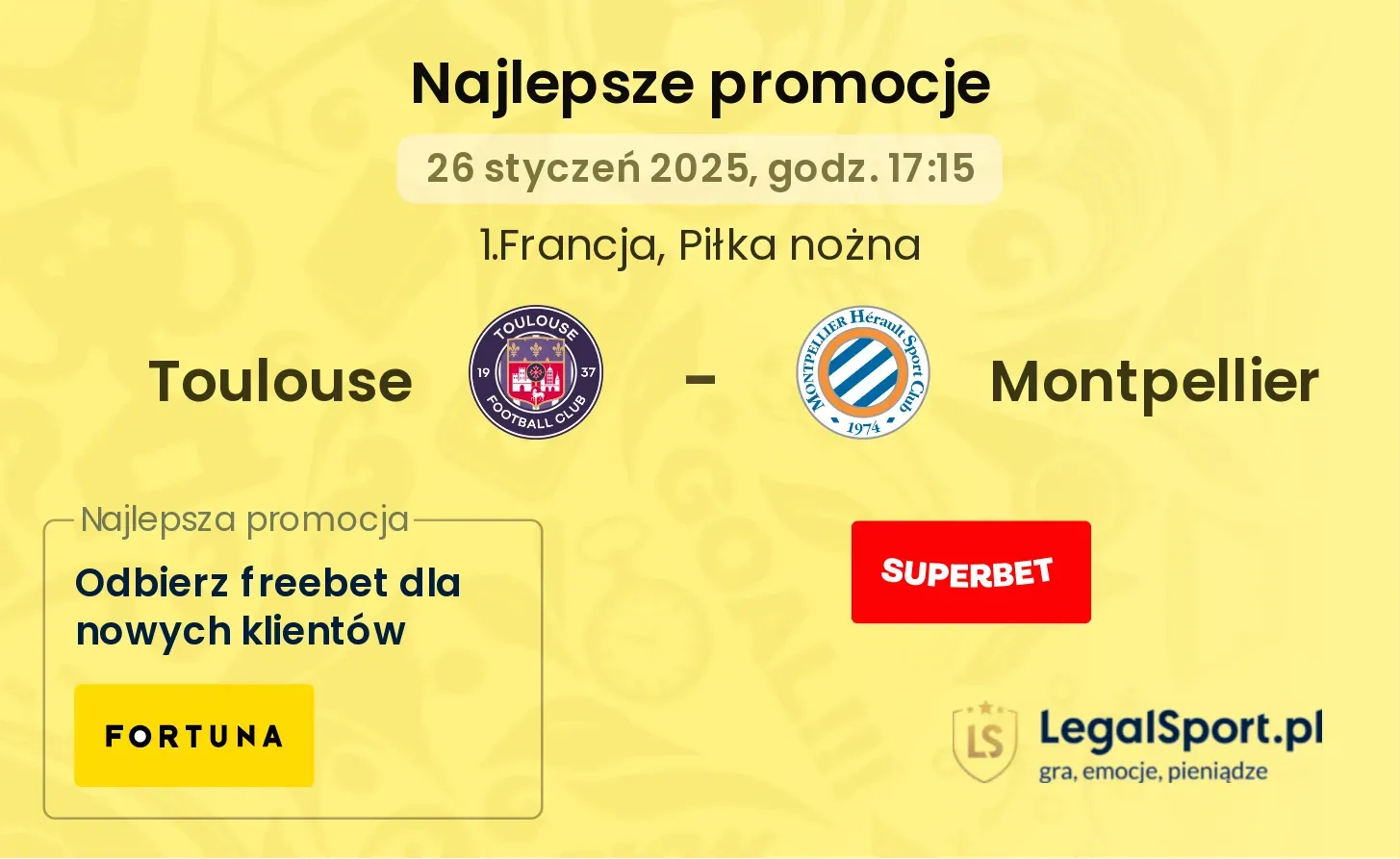 Toulouse - Montpellier promocje u bukmacherów