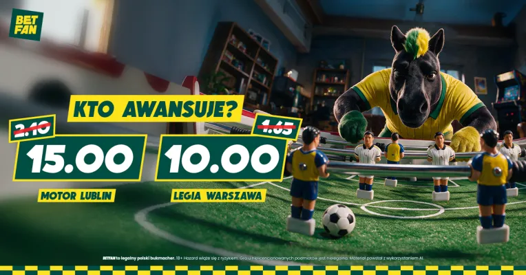 Boost na awans Motoru lub Legii w promocji BETFAN