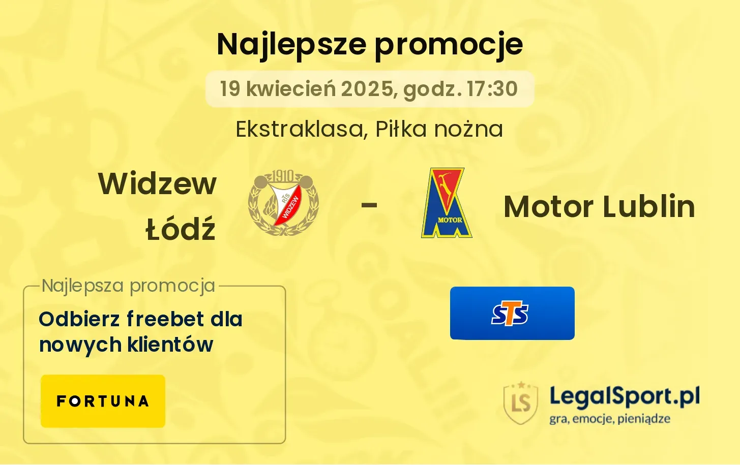 Widzew Łódź - Motor Lublin promocje u bukmacherów