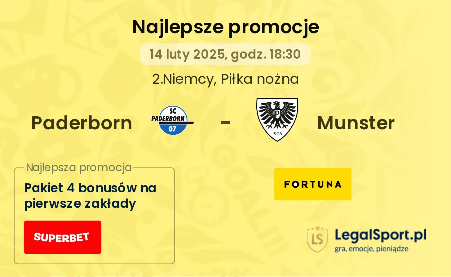 Paderborn - Munster promocje bukmacherskie