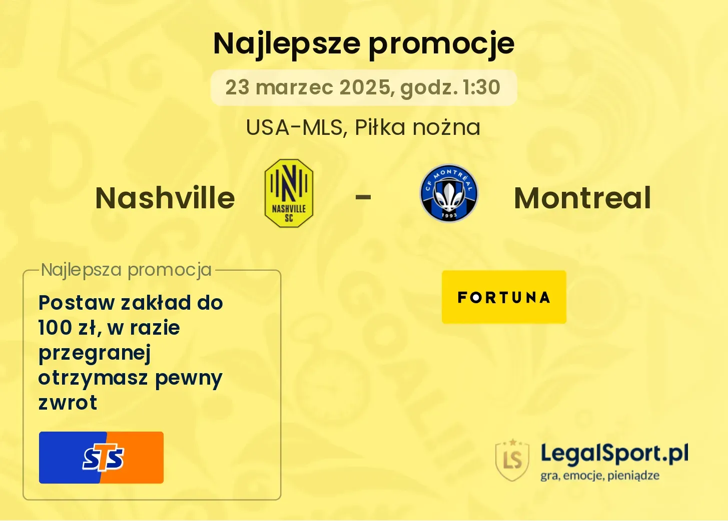 Nashville - Montreal promocje u bukmacherów