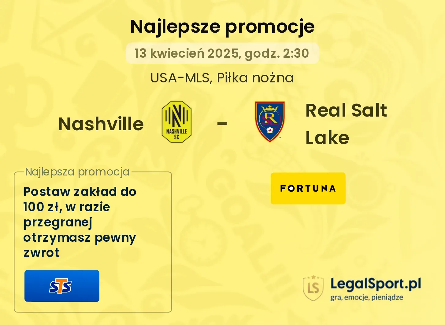 Nashville - Real Salt Lake promocje bukmacherskie