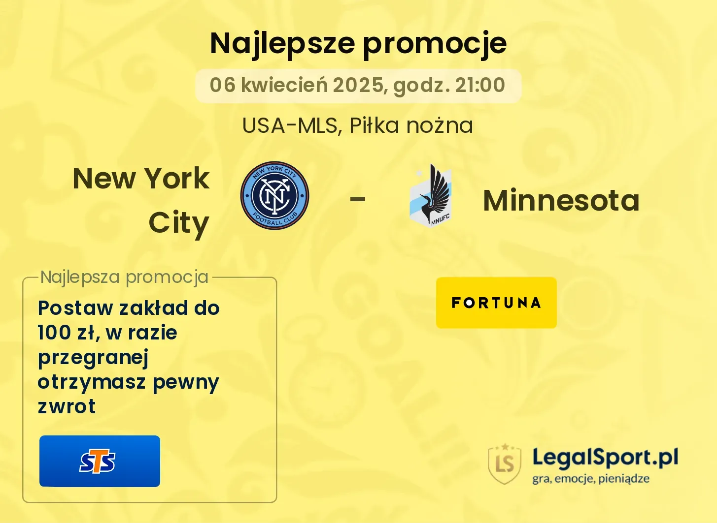 New York City - Minnesota promocje u bukmacherów