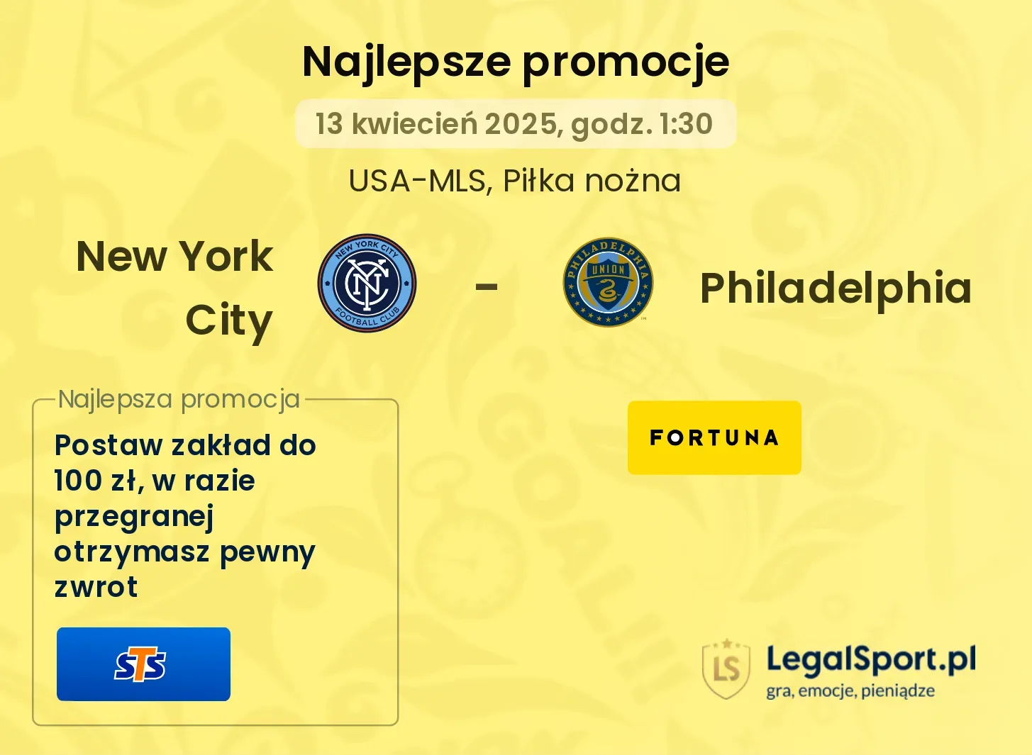 New York City - Philadelphia promocje bukmacherskie