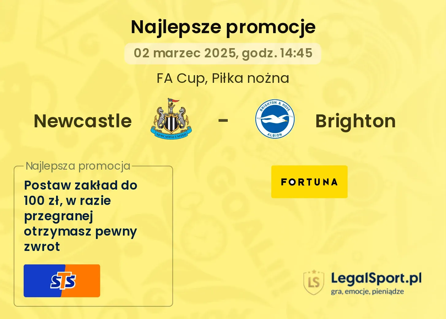 Newcastle - Brighton promocje u bukmacherów