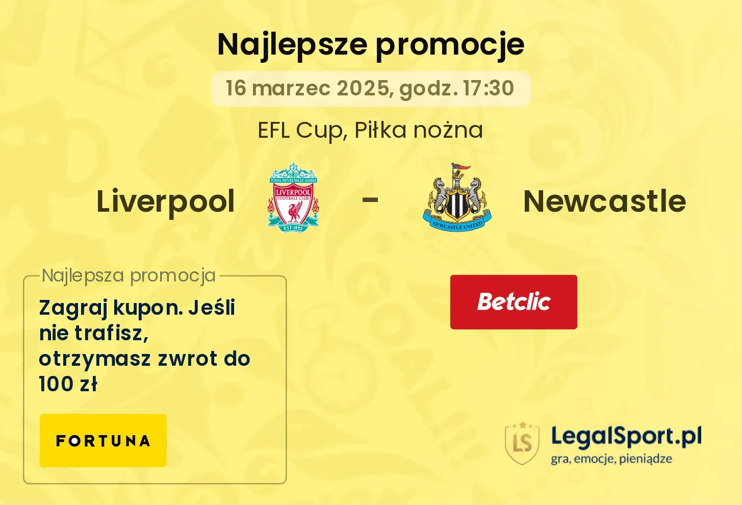 Liverpool - Newcastle promocje u bukmacherów