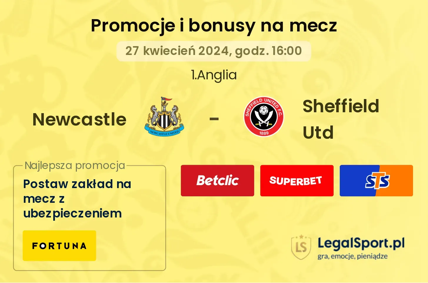 Newcastle - Sheffield Utd promocje bonusy na mecz