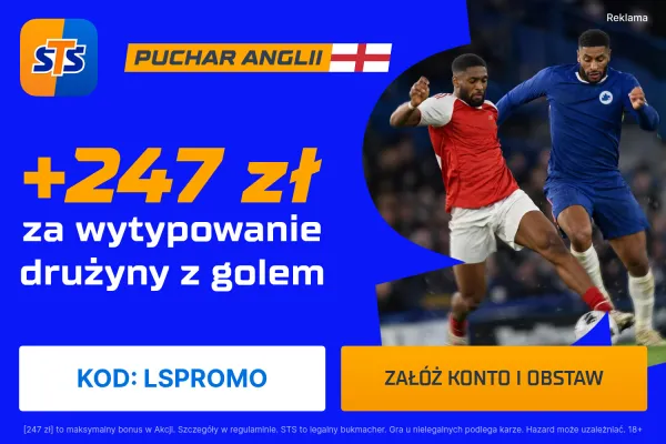 247 zł za wytypowanie drużyny z golem w meczu Newcastle - Manchester City od STS