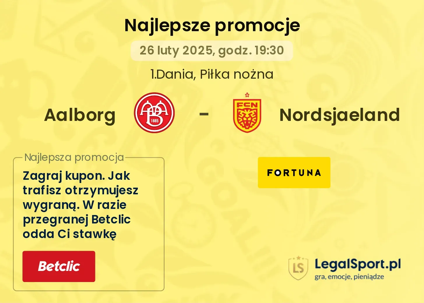 Aalborg - Nordsjaeland promocje bukmacherskie