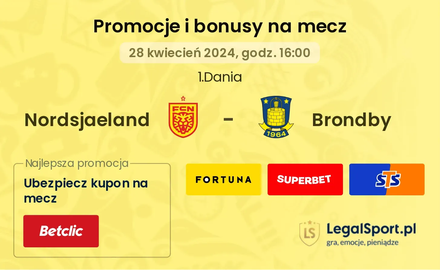 Nordsjaeland - Brondby promocje bonusy na mecz