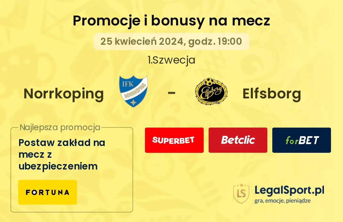 Norrkoping - Elfsborg promocje bonusy na mecz