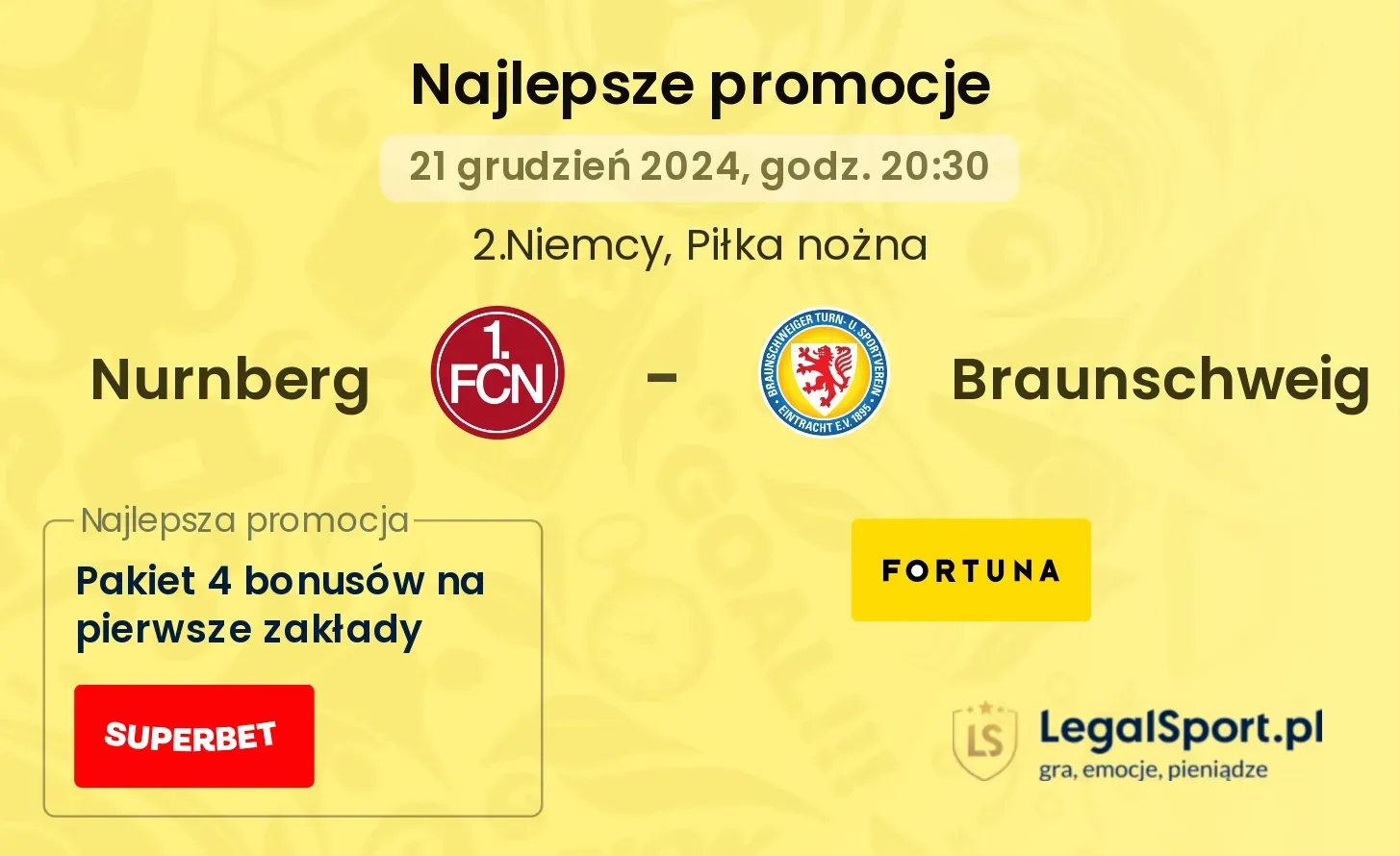 Nurnberg - Braunschweig promocje bukmacherskie